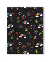 Rainbow Penis Naughty Greeting Card by Kush Kards