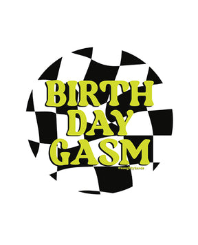Birthday-Gasm Naughty Sticker - Pack of 3 by Kush Kards