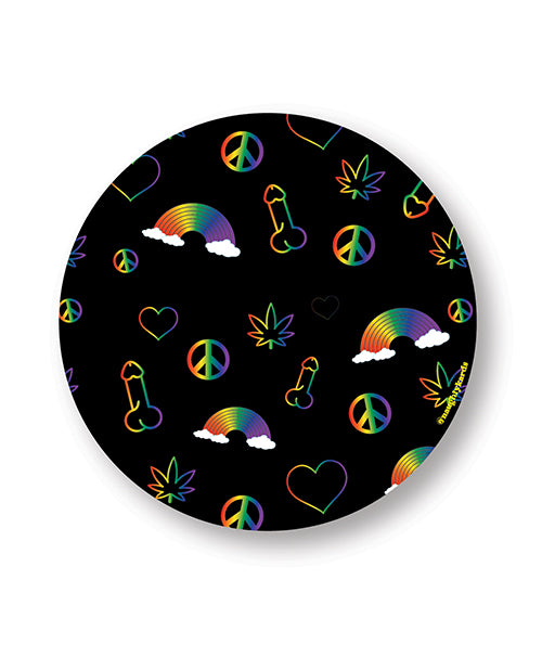 Rainbow Penis Naughty Sticker - Pack of 3 by Kush Kards