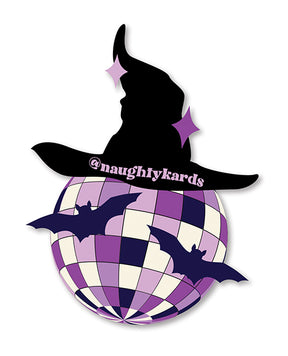 Halloween Witch Disco Ball Sticker - Pack of 3 by Kush Kards
