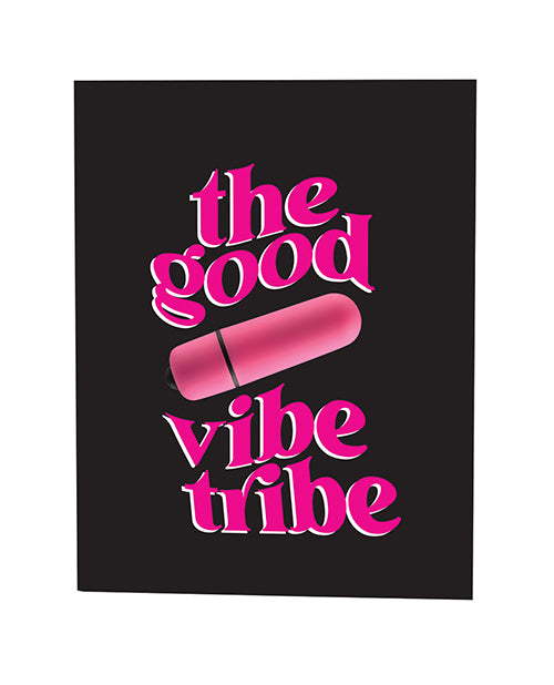 The Good Vibe Tribe Naughty Greeting Card w/Rock Candy Vibrator & Fresh Vibes Towelettes by Naughty Kards
