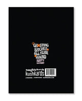 Kush Kards Halloween Ghosting Birthday Card with Sticker 4.25 x 5.5