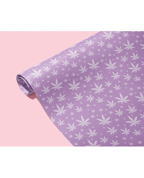Purple Pot Leaf Wrapping Paper by Kush Kards