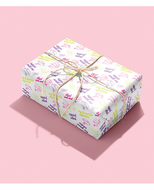 Squirt Alert Naughty Wrapping Paper by Kush Kards