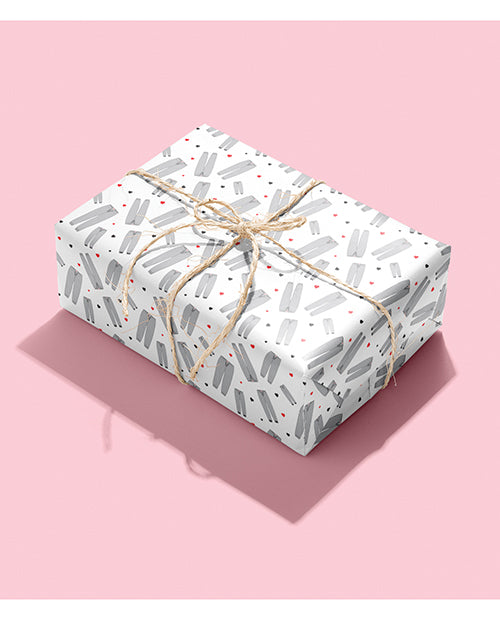 Grey Sweatpants Naughty Wrapping Paper by Kush Kards