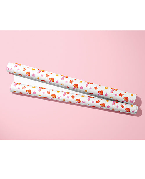 Kush Kards Trippin Over U Naughty Mushroom Wrapping Paper — 3 Sheets (20" x 29")
