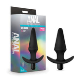Anal Adventures Platinum - Silicone Vibrating Plug - Black