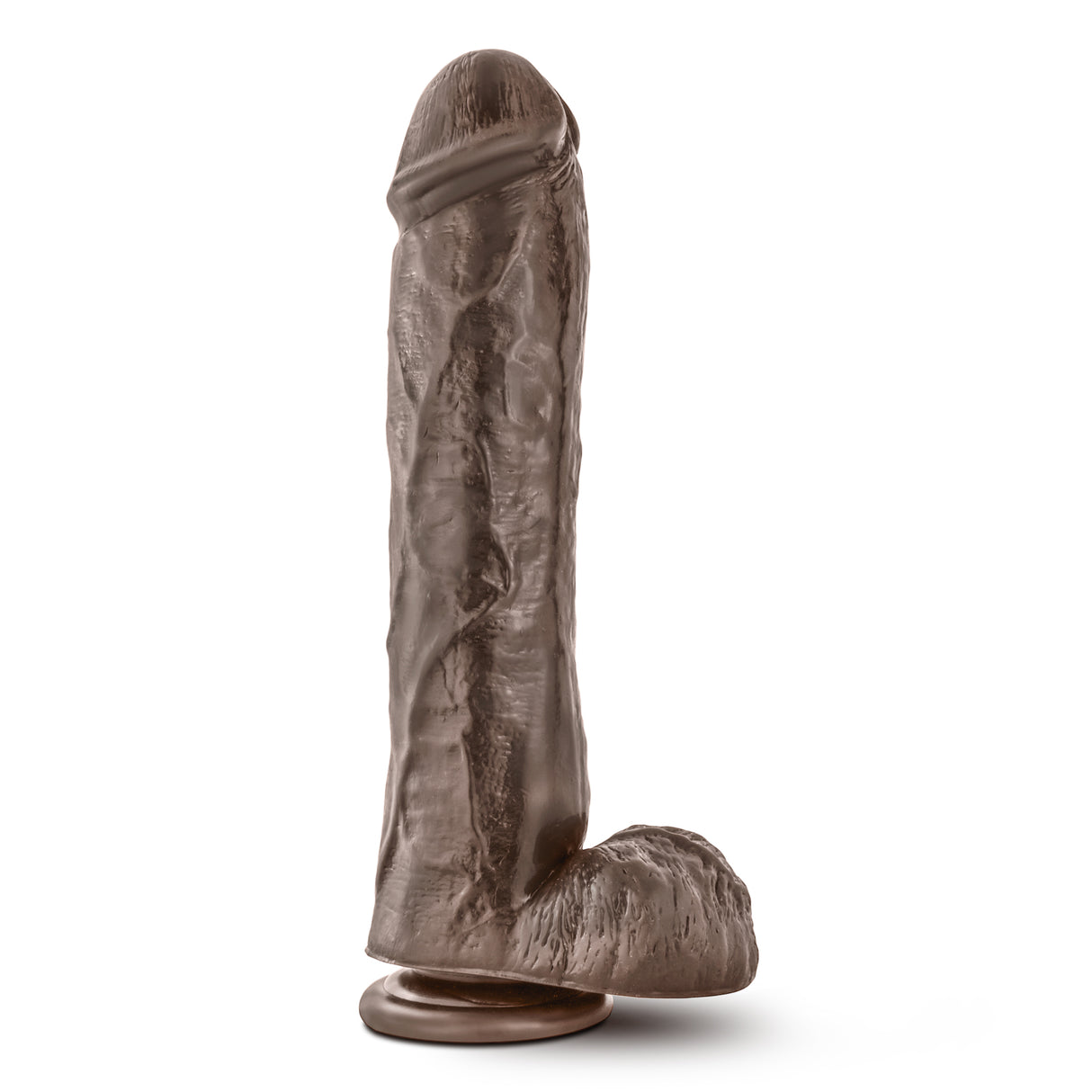 Blush Mr. Savage 11.5 Inch Realistic Dildo with Suction Cup - Chocolate - BL-15426