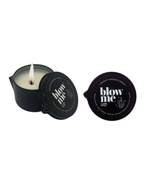 Kama Sutra Blow Me Tin Massage Candle w/Pour Spout - 2 oz Vanilla Creme by Kama Sutra