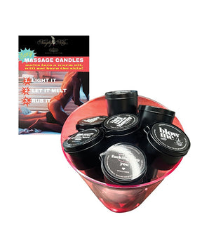 Kama Sutra 16 pc Pre Pack in a Bowl Tin Massage Candle w/Pour Spout - 2 oz by Kama Sutra