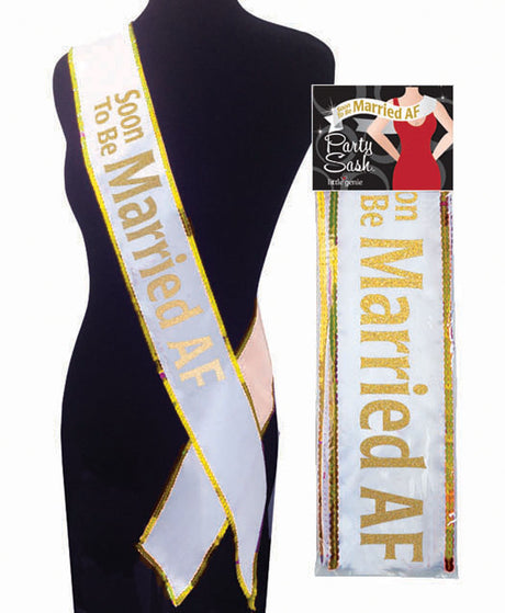 Little Genie Soon to Be Married AF Adjustable 6ft Sash - LG-NVC060