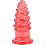 Doc Johnson Crystal Jellies Anal Twist — 5 Inch Pink - DJ0289-08-CD