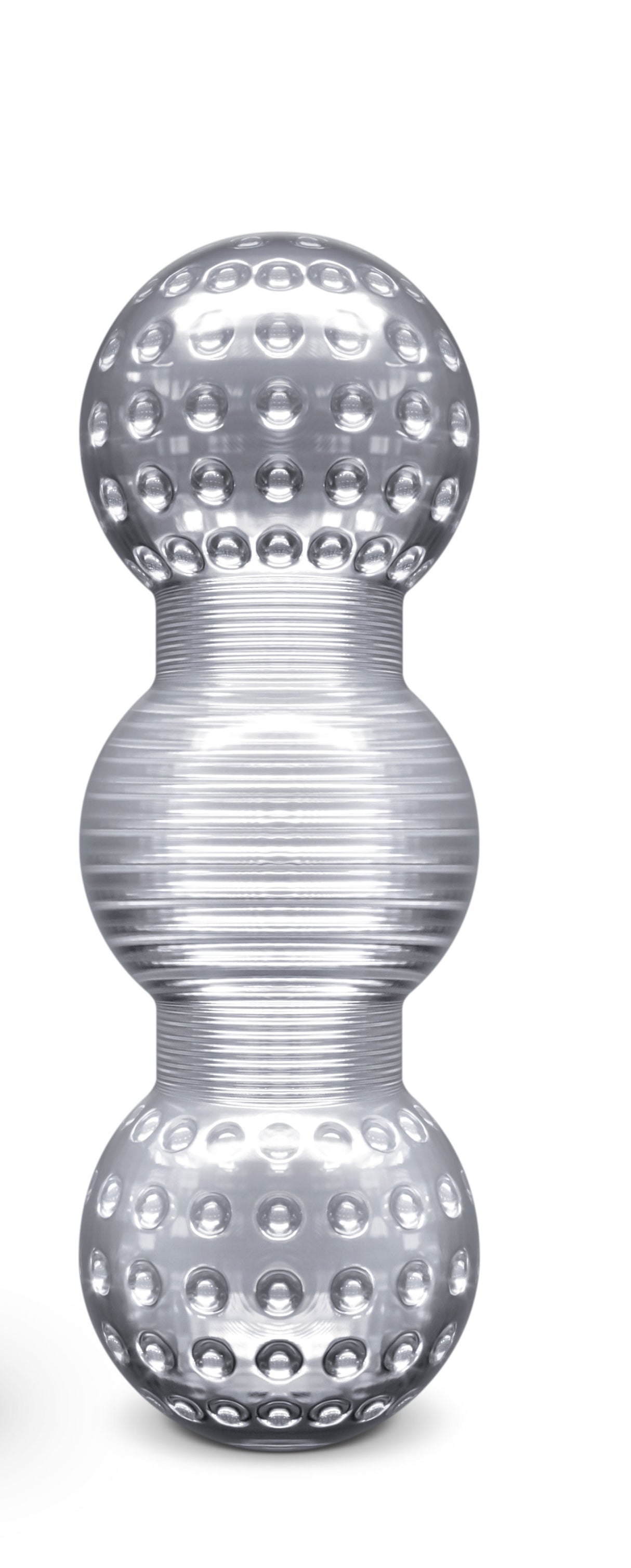 Blush Rize Feelz Clear Masturbation Sleeve, 3-Texture Chambers - BL-61309