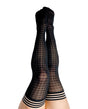 Kix'ies Meaghan Houndstooth Thigh High Black C by Kixies