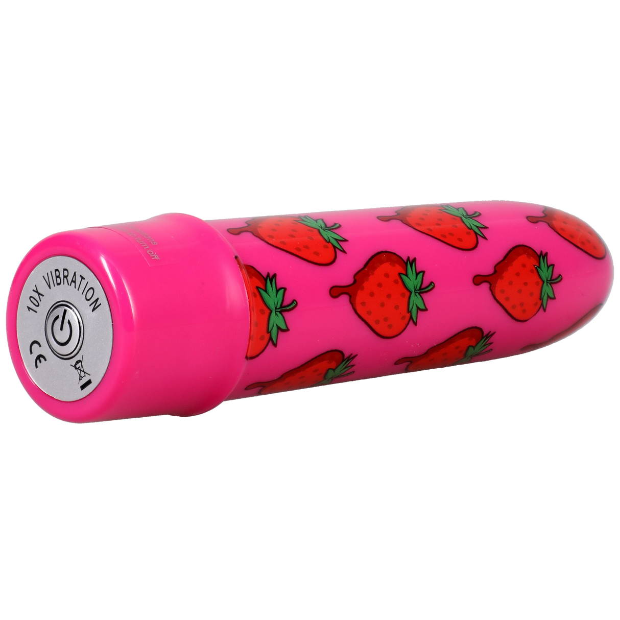 Doc Johnson Goodhead Buzz Buddies 5 Inch Multi-Speed Vibe - Strawberries - DJ1370-01-CD