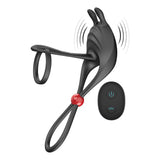 Nasstoys CockPower Remote Control Vibrating Cock Ring with Ball Cinch - Black - NW3306