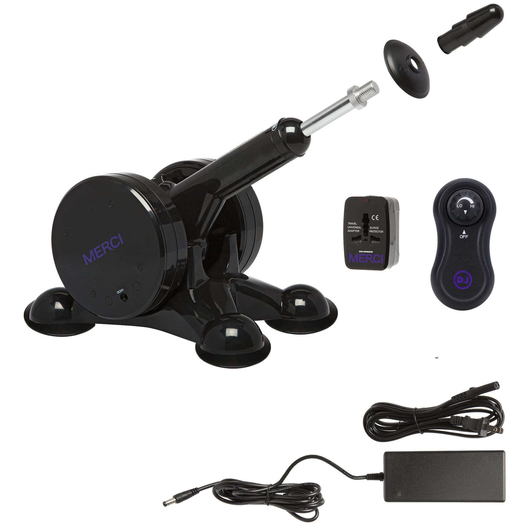"Merci - Power Banger - Fuck Machine With Wireless  Remote - Black DJ2403-15-BX"