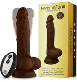 Femme Funn Wireless Turbo Baller Vibrator — Cocoa - FF-1016-07