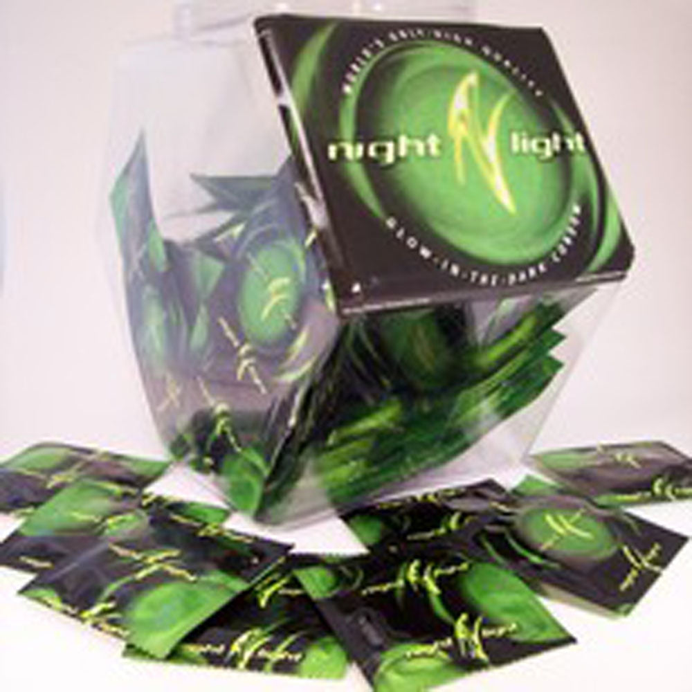 Paradise Marketing Glow-in-the-Dark Condoms, 72 Count Bowl - PM12000B2