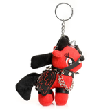 XR Brands Scarlett Chainheart Bondage Pony Keychain, Red 9.5in - MS-AI028-RED