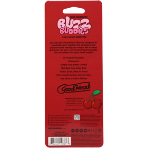 Doc Johnson Goodhead Buzz Buddies 5-Inch Multi-Speed Vibe (Cherries) - DJ1370-02-CD