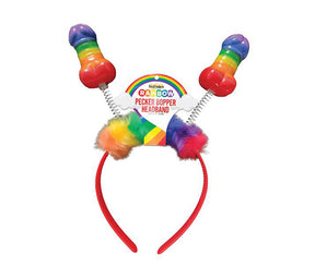 Hott Products Rainbow Pecker Bopper Novelty Headband - HTP3313