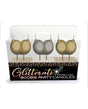 Little Genie Glitterati Boobie Candle Set — Gold & Silver (3 Pairs) - LG-CP1075