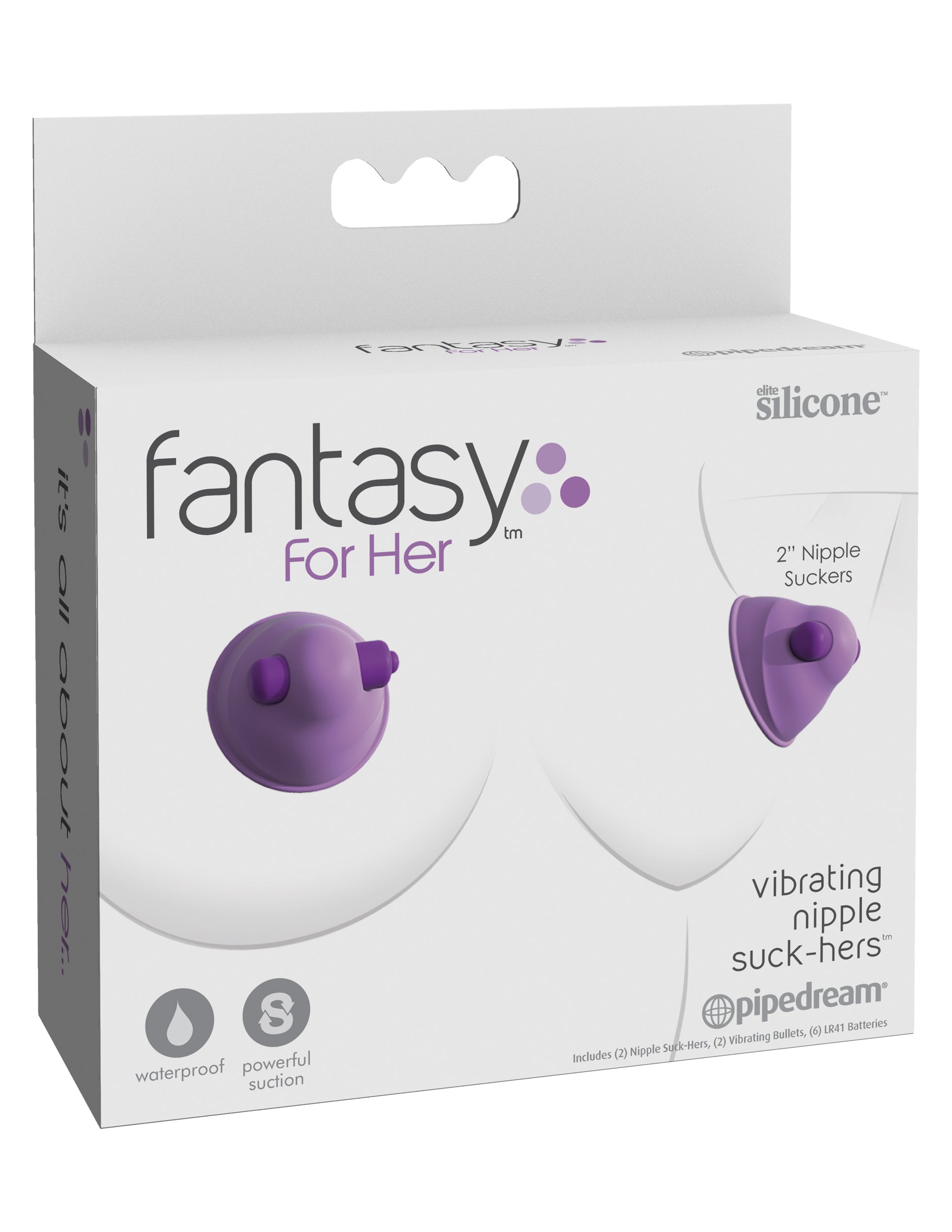 Fantasy for Her Vibrating Nipple Suck-Hers 2 Inch Suck-Hers 2 Inch by Pipedream