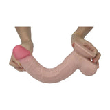 Real Skin 11 Dual Layer Dildo - Beige