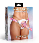 XR Brands Solyra Good Angel Strap-On Harness — White Vegan Leather - CC-AH946