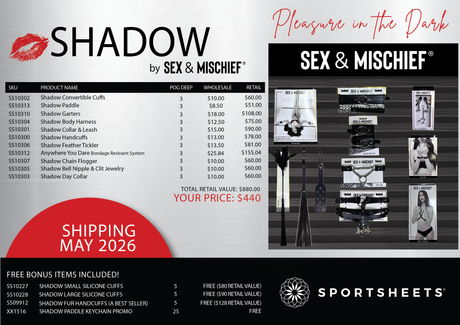 Sportsheets Shadow Bundle Bondage Kit — Multi-Item Black Set - SS0001-28