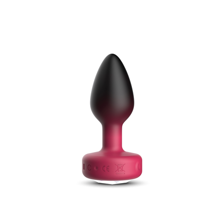Viben Eluxe Vibrating Anal Plug — Ruby Ombr, Medium, Remote - VB-CC9155