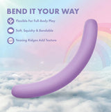 Blush Play With Me Double-Ended Silicone Vibrator — Purple - BL-22611