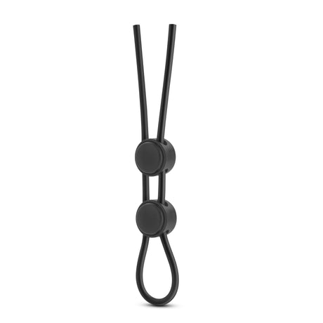 Stay Hard - Silicone Double Loop Cock Ring - Black by Blush