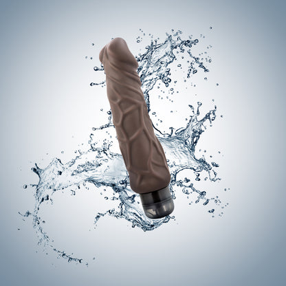 X5 Plus - Hard on Vibrating 9 Inch Dildo - Brown by Blush