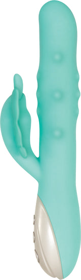 Evolved Novelties Grand Beaded Butterfly Rabbit Vibrator — Dual Motor, 9.25" - EN-RS-1578-2