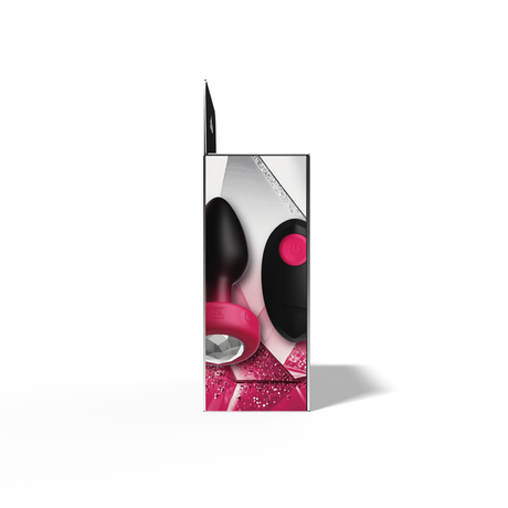 Viben Eluxe Vibrating Anal Plug — Ruby Ombre, Small, Remote - VB-CC9154