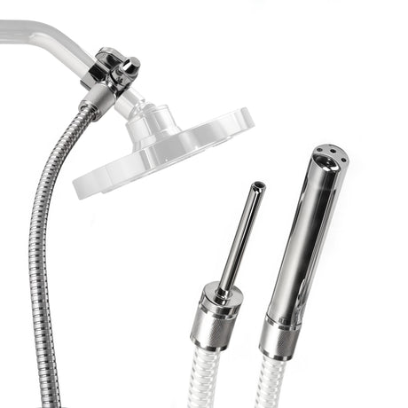 CleanStream Shower Enema System with 2 Nozzles and 6 ft Metal Hose - CS-LE776