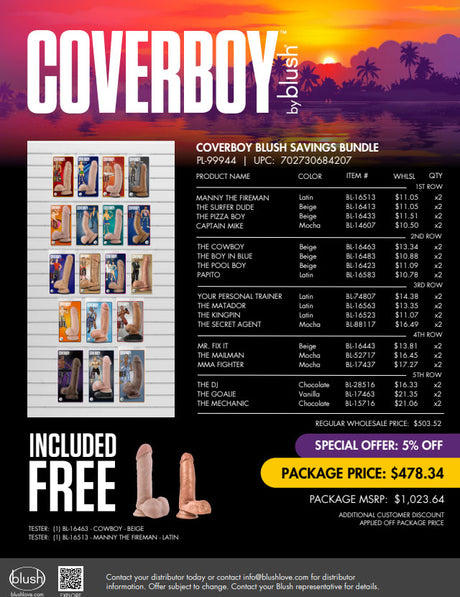 Blush Coverboy Savings Bundle — 38-Piece Loverboy Merch Kit - PL-99944