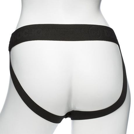 Doc Johnson Body Extensions Hollow Large Dong Strap-On — 2-Piece Set, Black - DJ0800-07-BX