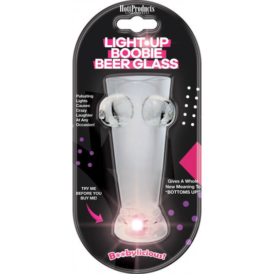 Hott Products Light Up Boobie Beer Glass, 5" x 3" - HTP2868