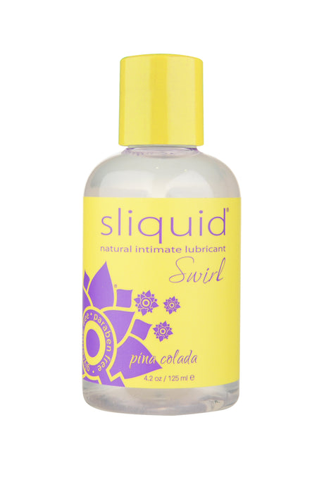 Sliquid Naturals Swirl Pina Colada Water-Based Lubricant, 4.2 fl oz - SLIQ006