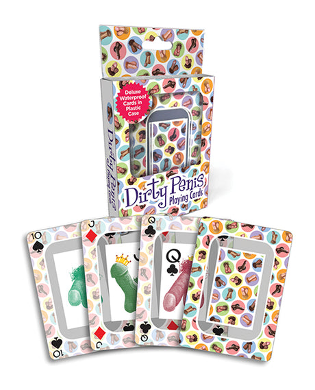 Dirty Penis Waterproof Playing Cards w/Plastic Case by Little Genie