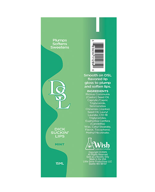 Dick Sucking Lips Lip Plumper - Mint 15 ml by Little Genie