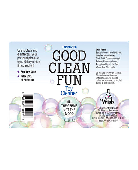 Little Genie Good Clean Fun Toy Cleaner Spray — Unscented 4 oz
