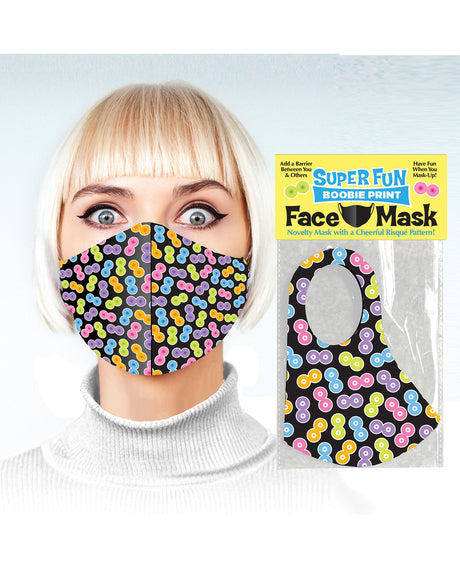 Super Fun Boobie Print Mask by Little Genie