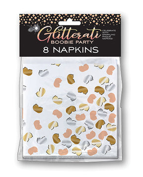 Glitterati Boobie Party Napkins - Pack of 8 by Candy Prints