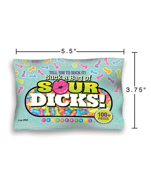 Candy Prints Sour Novelty Candy — 100 pc (3 oz) Bag