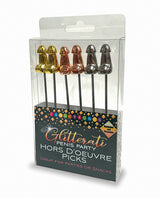Glitterati Penis Hor D'Oeuvre Picks - Set of 6 by Candy Prints