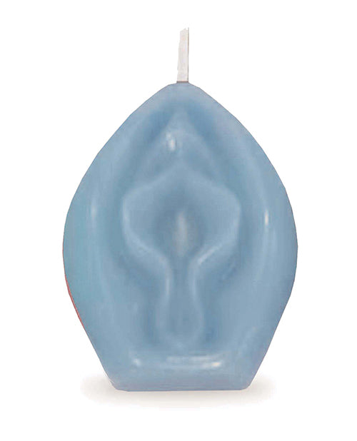 Little Genie Eden's Vagina Candle — Blue, 3-inch Vanilla